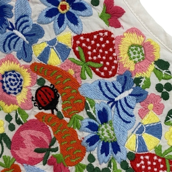 REIMAGINED BY J CREW - SIZE XL - FARMER’S MARKET DRESS TUNIC - EMBROIDERED B21 - Picture 9 of 16